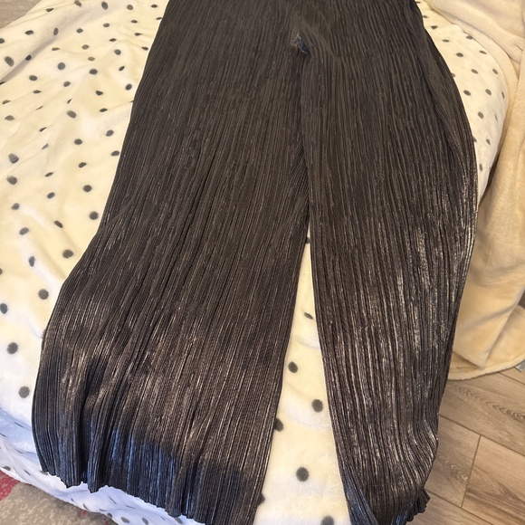 Silver lightweight wide leg pants Joseph Ribkoff - Picture 5 of 5